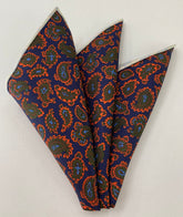 Macclesfield Madder Printed Silk Pocket Square MMPP-120